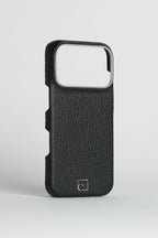 iPhone 16 Pro — Étui classique — Cuir de veau grainé