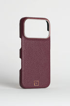 iPhone 16 Pro — Étui classique — Cuir de veau grainé